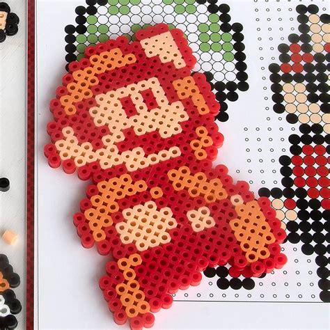 Perler 80 22841 Beads Super Mario Bros 3 Fuse Bead Pattern Pad 14pgs