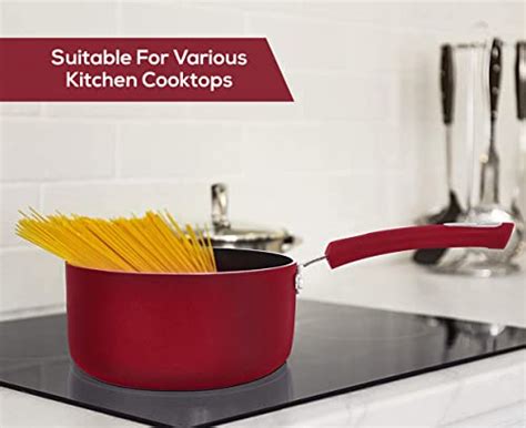 Utopia Kitchen 2 Quart Nonstick Saucepan With Glass Lid Induction Bottom Multipurpose Use