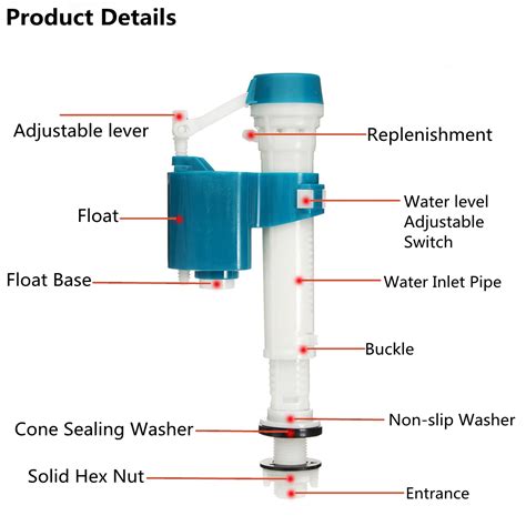 Cistern Toilet Repair – Push Button Valve Dual Flush Syphon Bottom Entry | Alexnld.com