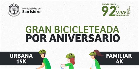 Gran Bicicleteada Por Aniversario De San Isidro Running Peru