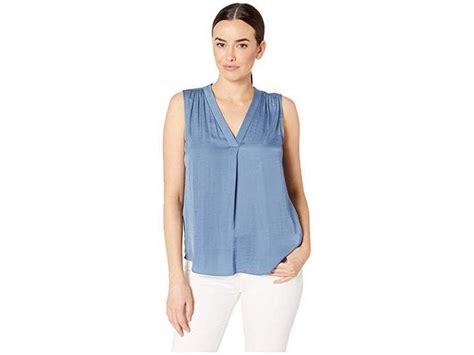 Vince Camuto Sleeveless V Neck Rumple Blouse Sponsored Affiliate