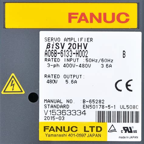 Fanuc Drives A B H Fanuc Servo Amplifier Bisv Hv