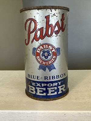 Pabst Blue Ribbon Export Beer Flat Top Can Opening Instructions Irtp