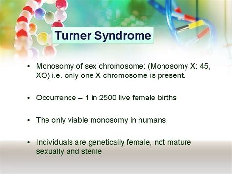 Medical Genetics Klinefelter Turner Down Syndrome Reproductive Block