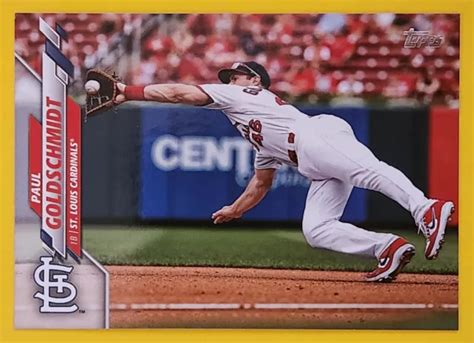 PAUL GOLDSCHMIDT 2020 Topps 145 SP Variante Photo Cardinaux De Saint