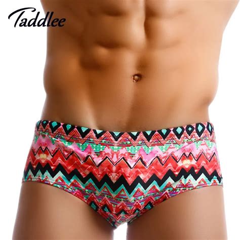 Taddlee Brand Men Swimwear Brazilian Classic Cut Mens Swimsuits