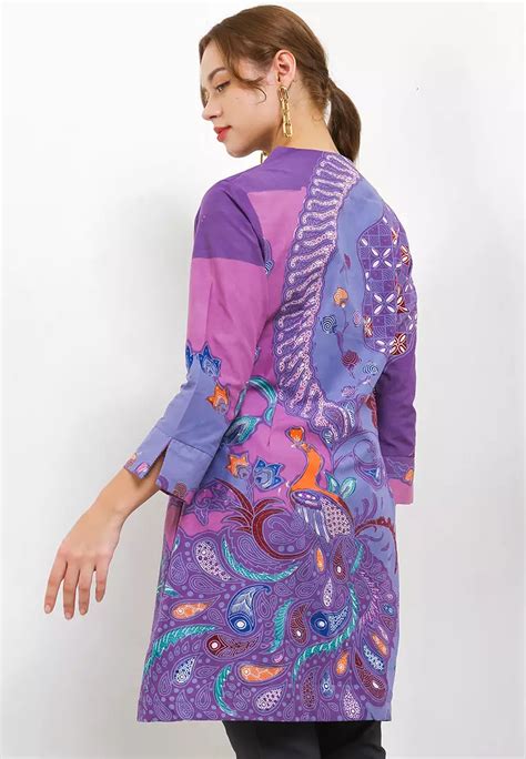 Jual Elshanum Batik Numatya Tunik Batik Tulis Exclusive Wanita Casual