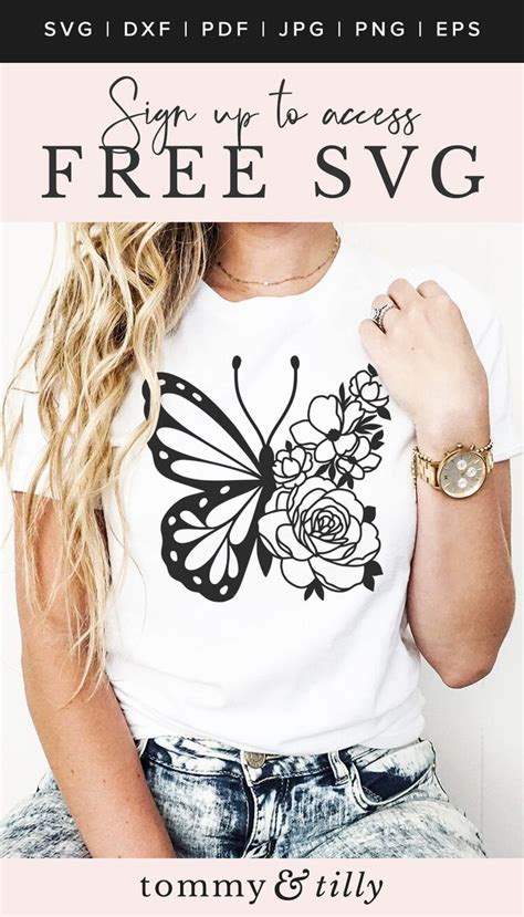 Free Butterfly Svg Cut File Perfect For Cricut Tommy And Tilly Design