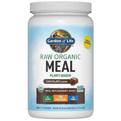 Garden Of Life Raw Meal Organic Shake Meal Replacement Chocolate