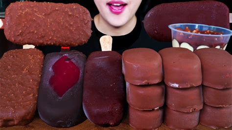 Asmr Chocolate Ice Cream Mukbang Magnum Kitkat Lips Tico Ice Cream 초콜릿