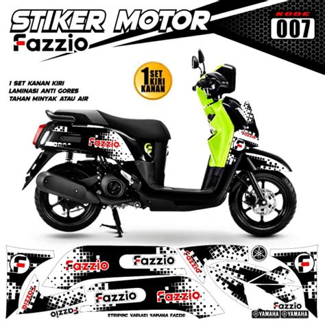 Jual Decal Sticker Striping Variasi Yamaha Fazzio Yamaha Fazzio