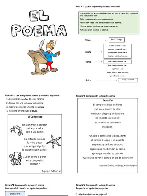 Material - Fichas - Poema PDF | PDF