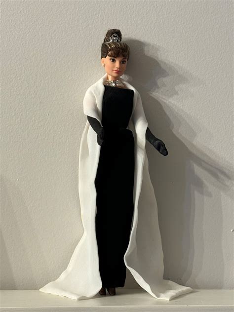 Breakfast At Tiffanys Barbie 1998 Audrey Hepburn In Black Etsy