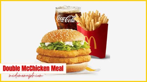 Mcdo Double Mcchicken Meal Price And Review