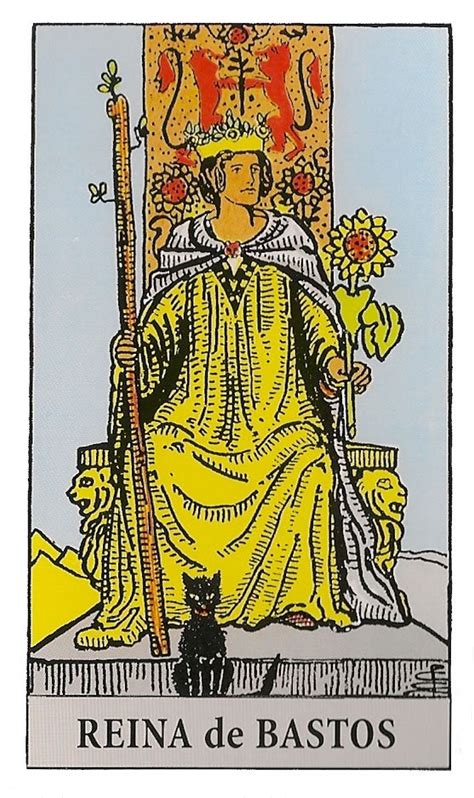 Reina De Bastos Del Tarot Significados De Las Cartas Tarot Gratis