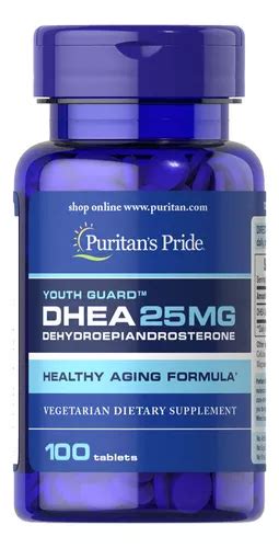 Dhea 25 Mg Puritans Pride Suplemento Hormonal 100 Tabletas Sabor Sin Sabor Envío Gratis