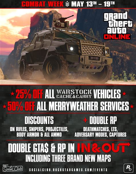 GTA Online Combat Week (May 13 - 19): Warstock & Merryweather Discounts ...