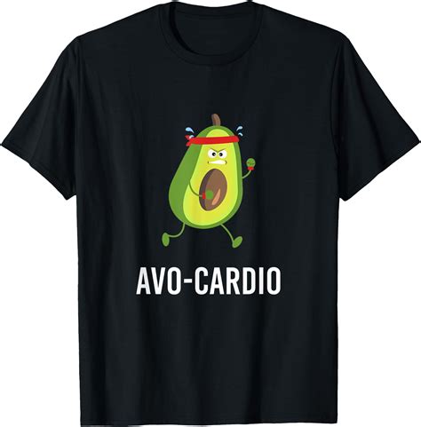 Avo Cardio Funny Pun Workout Running Avocado T Shirt Irish Green Color