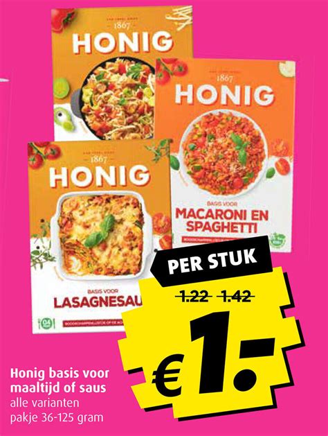 Honig Basis Voor Maaltijd Of Saus G Aanbieding Bij Boni