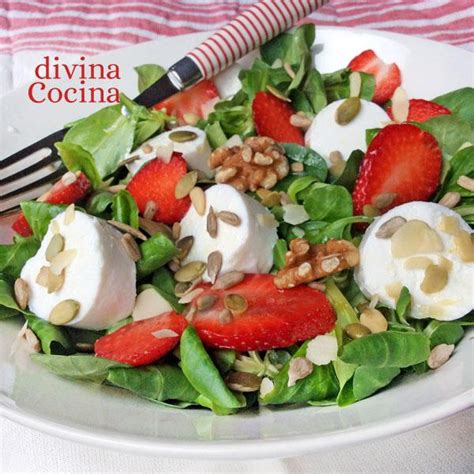 Receta De Ensalada De Canonigos Miel Y Frutas Divina Cocina