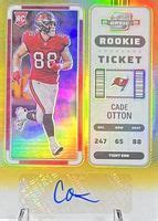 Cade Otton Contenders Optic Rookie Ticket Auto Gold