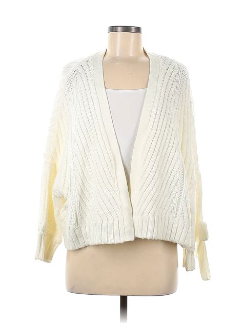 Maeve By Anthropologie Ivory Cardigan One Size 69 Off Thredup