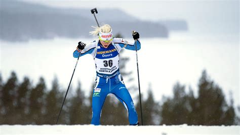 Ampumahiihdon Mc Naisten Takaa Ajokilpailu Hochfilzen Ampumahiihdon