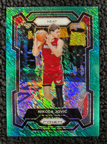 2023 2024 Panini Prizm Basketball FOTL Nikola Jovic Green Shimmer Prizm