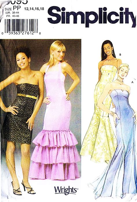 Simplicity 5095 Misses Formal And Prom Dress In Two Etsy Dresses