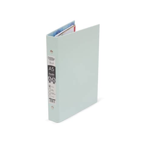 A5 PP MULTI RING BINDER 20 Holes 1334 76 COOL AQUA BANTEX BINDER