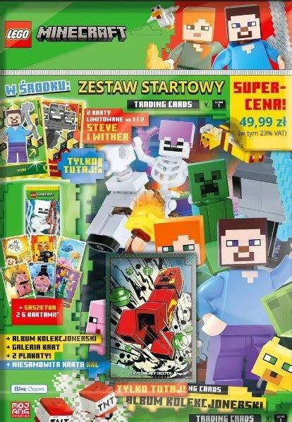 Megazestaw Startowy Lego Minecraft Album Karty Mega Zestaw