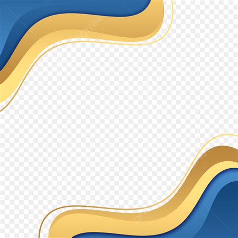 Blue Gold Frame Png Picture Wave Frame Gold Blue Wave Gold Gold