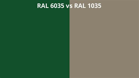 RAL 6035 vs 1035 | RAL colour chart UK
