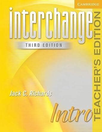 Interchange Intro Richards Jack C Amazon Mx Libros