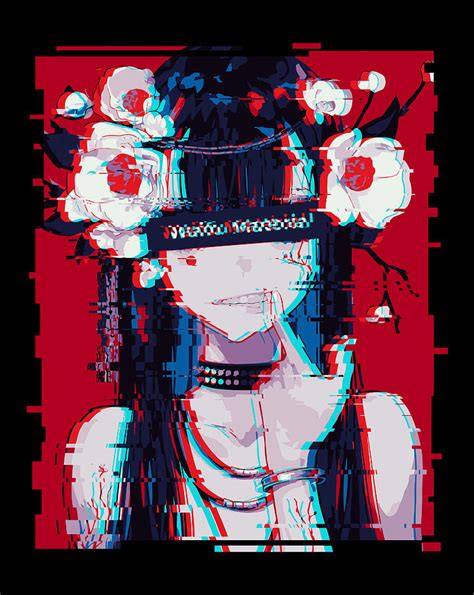 Waifu Anime Girl Vaporwave Anime Aesthetic Glitch Images And Photos