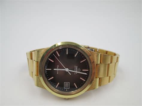 Omega Gen Ve Microns Gold Plated Automatic S Iridescent Dial