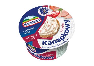 HOCHLAND Serek kanapkowy kremowy z szynką 130 g BARBORA