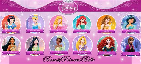 Disney Princesses - The 12 Princesses by BeautifPrincessBelle on DeviantArt