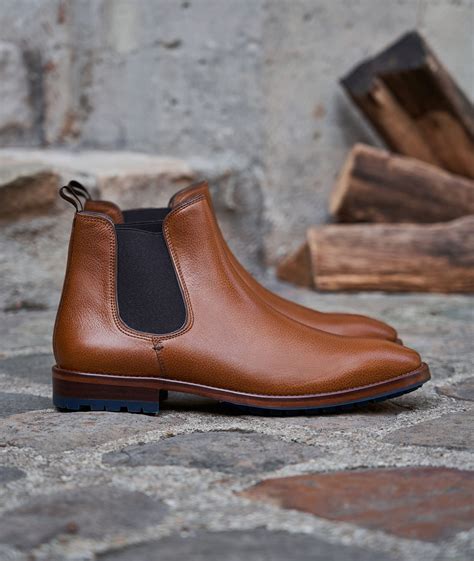 Bottines chelsea à crampons pour homme L Homme Pressé Commando Cuir