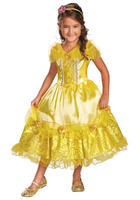 Girls Belle Sparkle Deluxe Costume Princess Belle Costume Belle Dress Up Belle Costume