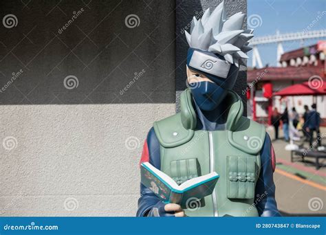 Kakashi Hatake With Icha Book In Naruto Fuji Hidden Leaf Village