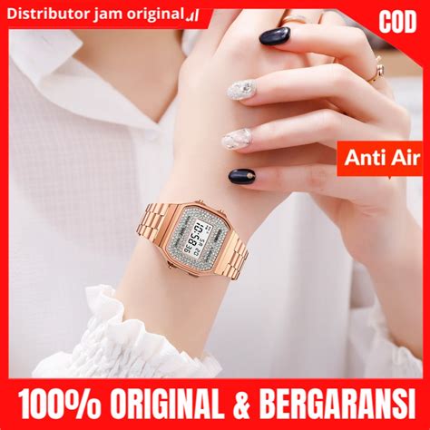 Jual Jam Jm Tangan Tngan Wanita Pria Digital Chronograph Tali Stainless