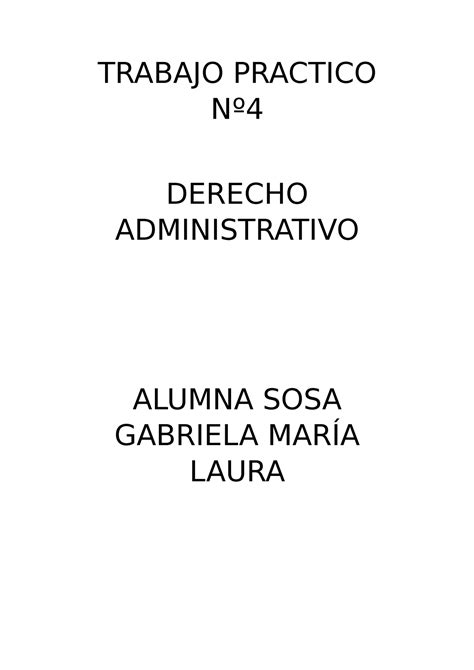 TP4 Administrativo Tp Aprobado Guia Derecho Administrativo Siglo