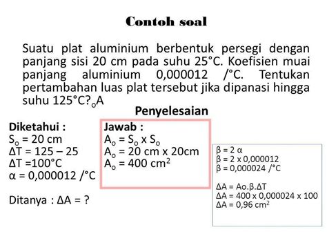 Contoh Soal Pemuaian Zat Cair 53 Koleksi Gambar