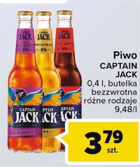 Archiwum Captain Jack Original Piwo Smakowe 400 Ml Carrefour 16 08