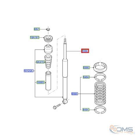 Ford Focus Rear Shock OMS Auto Parts