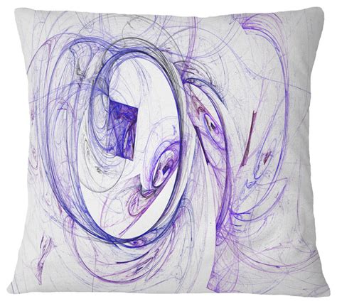 Billowing Smoke Blue Abstract Throw Pillow 16x16 Contemporary Decorative Pillows By