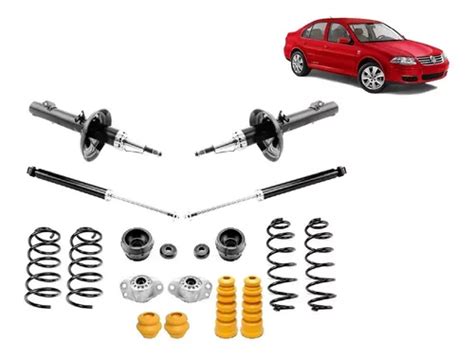 Kit Amortiguadores Bases Y Resortes Vw Golf Jetta A4 Envío gratis