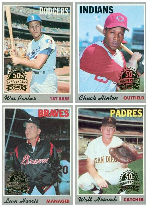 4 Different 2019 Topps Heritage 50th Anniversary 1970 Buybacks 5 27 86