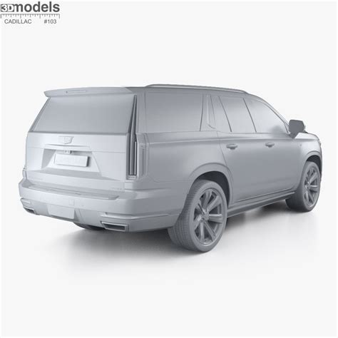 Cadillac Escalade 2025 3d 모델 다운로드 Crossover Suv On